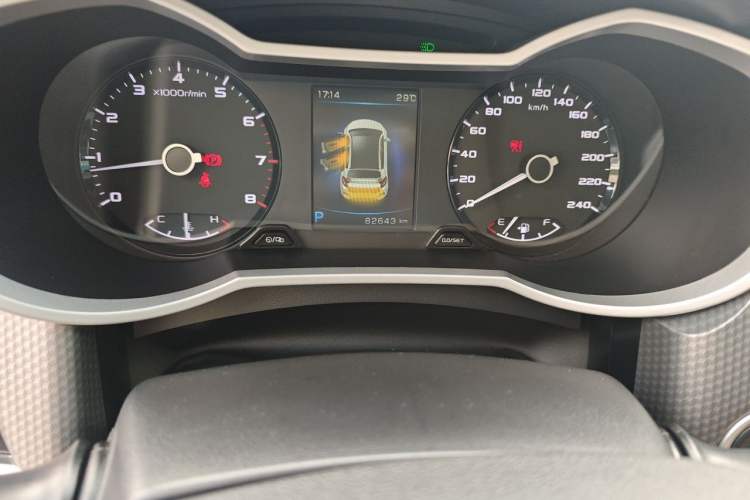 Used Geely Auto Emgrand GS 2017 Sport Edition 1.3T Automatic Smart Connectivity Model Odometer Close Up