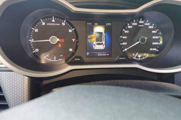 Used Geely Auto Emgrand GS 2017 Sport Edition 1.3T Automatic Smart Connectivity Model Odometer Close Up