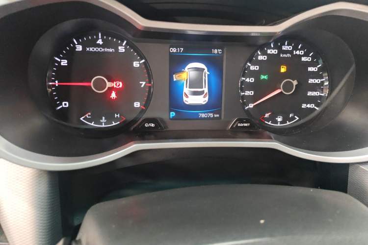 Used Geely Auto Emgrand GS 2018 Lingchao Edition 1.4T Automatic LingShang Smart Connectivity Model Odometer Close Up