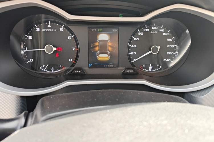 Used Geely Auto Emgrand GS 2018 Sport Edition 1.4T Automatic ZhenShang Model Odometer Close Up