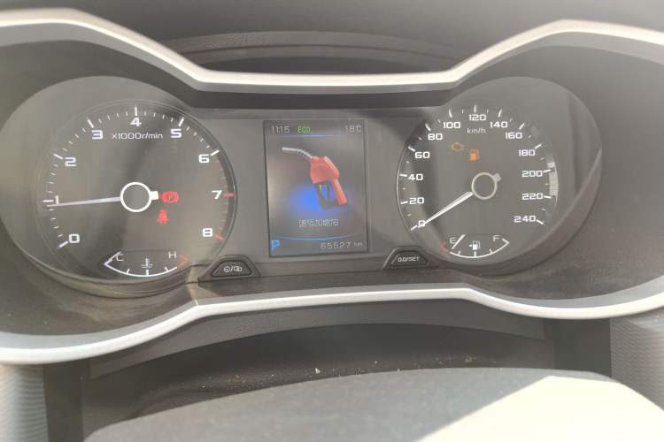Used Geely Auto Emgrand GS 2018 Lingchao Edition 1.4T Automatic LingShang Smart Connectivity Model Odometer Close Up