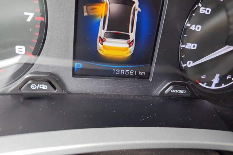 Used Geely Auto Emgrand GS 2018 Sport Edition 1.4T Automatic LingShang Model Odometer Close Up