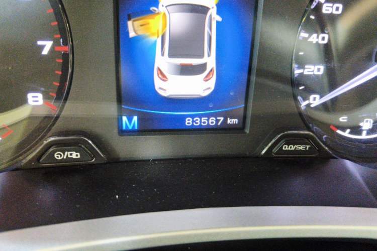 Used Geely Auto Emgrand GS 2018 Sport Edition 1.4T Manual LingShang Model Odometer Close Up