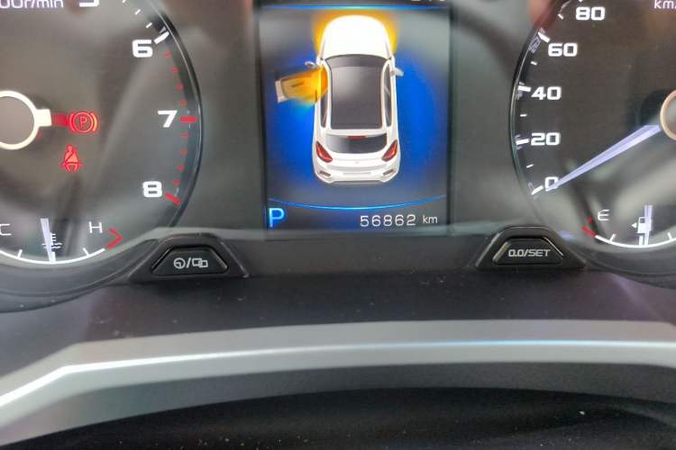Used Geely Auto Emgrand GS 2018 Lingchao Edition 1.4T Automatic LingShang Smart Connectivity Model Odometer Close Up