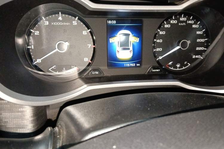 Used Geely Auto Emgrand GS 2018 Elegant Edition 1.8L Manual LingShang Model Odometer Close Up