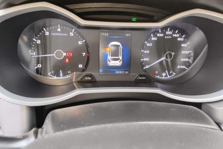 Used Geely Auto Emgrand GS 2018 Lingchao Edition 1.4T Automatic ZhenShang Smart Connectivity Model Odometer Close Up