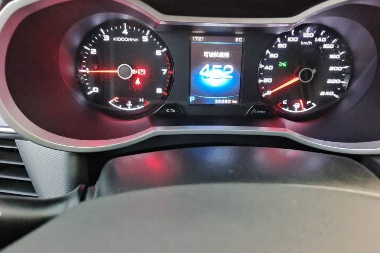 Used Geely Auto Emgrand GS 2018 Lingchao Edition 1.4T Automatic LingShang Smart Connectivity Model Odometer Close Up