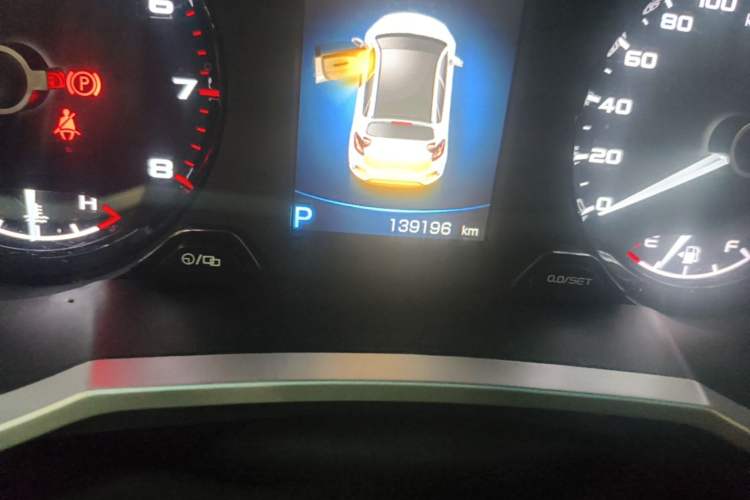 Used Geely Auto Emgrand GS 2018 Lingchao Edition 1.4T Automatic LingShang Smart Connectivity Model Odometer Close Up