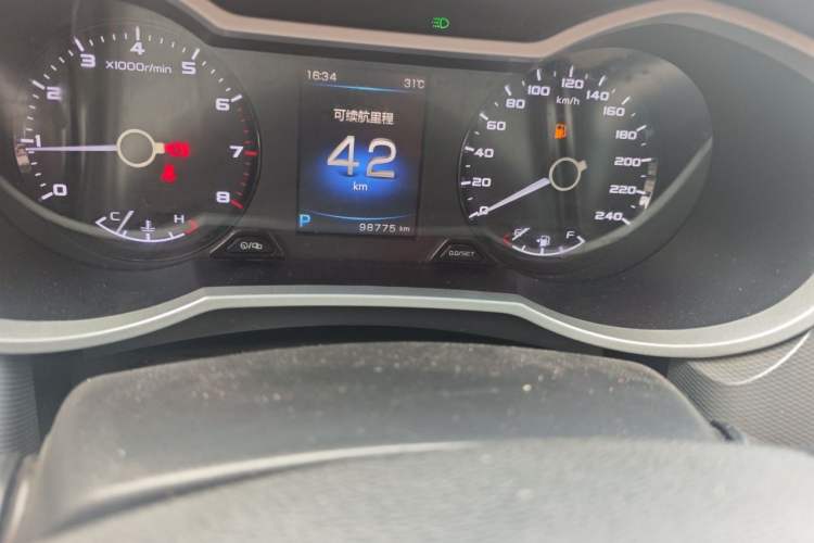 Used Geely Auto Emgrand GS 2018 Lingchao Edition 1.4T Automatic ZhenShang Smart Connectivity Model Odometer Close Up