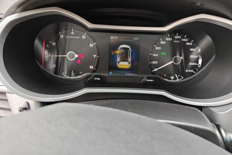 Used Geely Auto Emgrand GS 2018 Lingchao Edition 1.4T Automatic LingShang Smart Connectivity Model Odometer Close Up