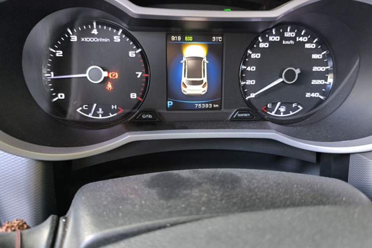 Used Geely Auto Emgrand GS 2018 Lingchao Edition 1.4T Automatic LingShang Smart Connectivity Model Odometer Close Up