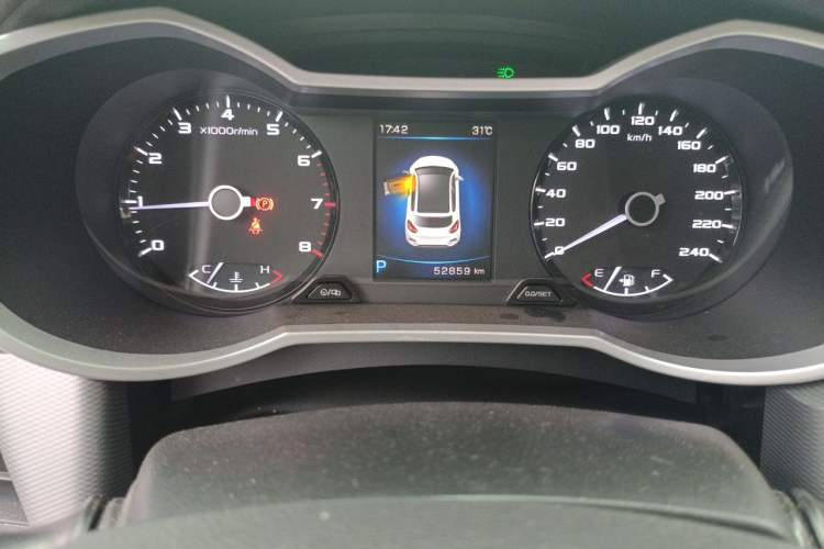 Used Geely Auto Emgrand GS 2018 Lingchao Edition 1.4T Automatic LingShang Smart Connectivity Model Odometer Close Up