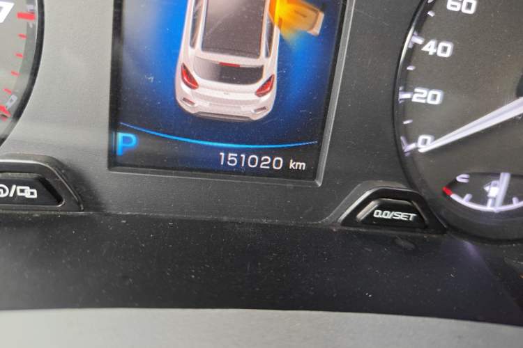 Used Geely Auto Emgrand GS 2018 Sport Edition 1.4T Automatic LingShang Model Odometer Close Up