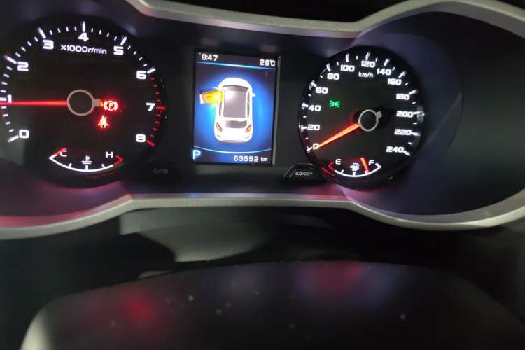Used Geely Auto Emgrand GS 2018 Sport Edition 1.4T Automatic LingShang Model Odometer Close Up