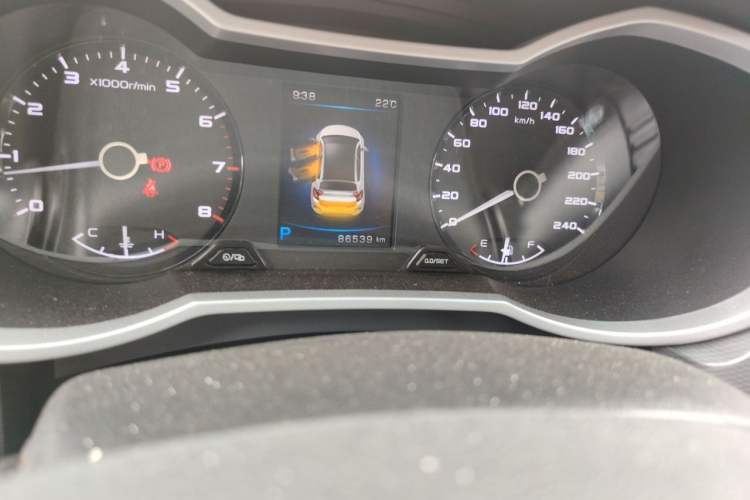 Used Geely Auto Emgrand GS 2018 Lingchao Edition 1.4T Automatic LingShang Smart Connectivity Model Odometer Close Up