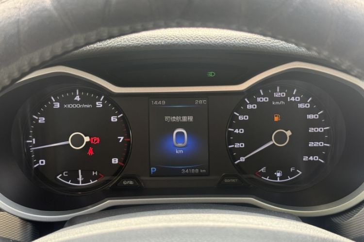 Used Geely Auto Emgrand GS 2018 Sport Edition 1.8L Automatic LingShang Model Odometer Close Up