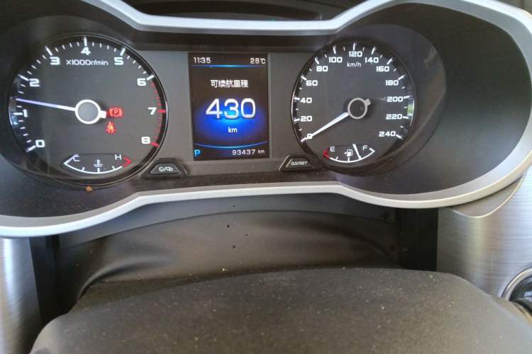Used Geely Auto Emgrand GS 2019 1.5TD DCT Active 260T Odometer Close Up