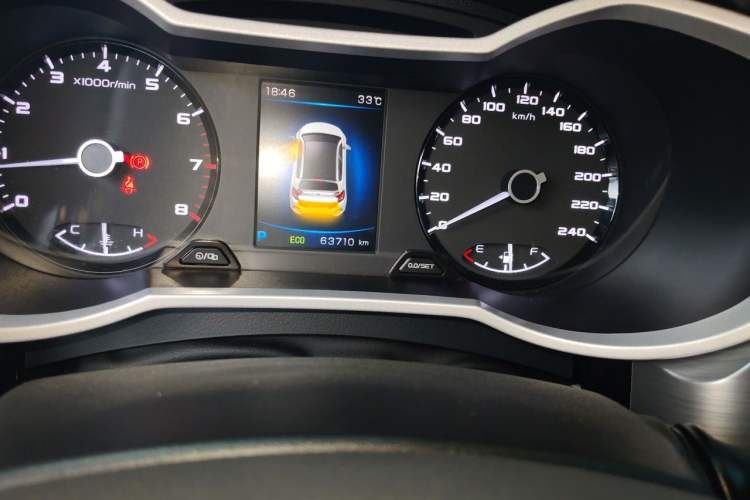 Used Geely Auto Emgrand GS 2019 1.4T CVT Edition Odometer Close Up