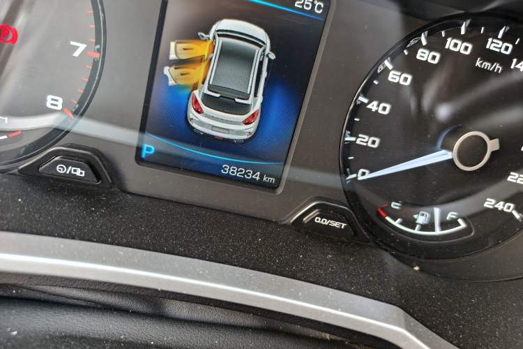 Used Geely Auto Emgrand GS 2019 1.4T CVT Edition Odometer Close Up