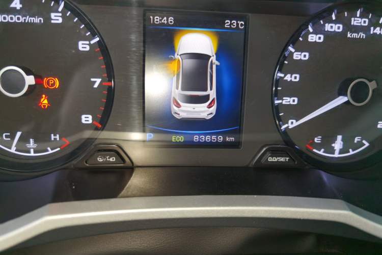 Used Geely Auto Emgrand GS 2019 1.4T CVT Edition Odometer Close Up