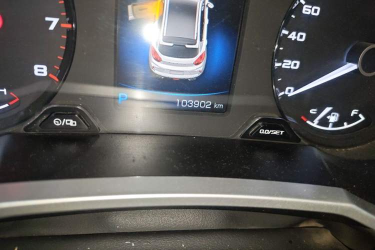 Used Geely Auto Emgrand GS 2019 1.4T CVT Edition Odometer Close Up