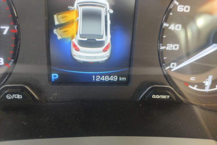 Used Geely Auto Emgrand GS 2019 1.4T CVT Edition Odometer Close Up