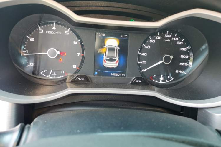 Used Geely Auto Emgrand GS 2019 1.4T CVT Edition Odometer Close Up
