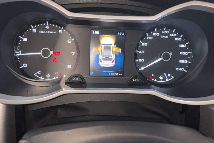 Used Geely Auto Emgrand GS 2019 1.4T CVT Edition Odometer Close Up