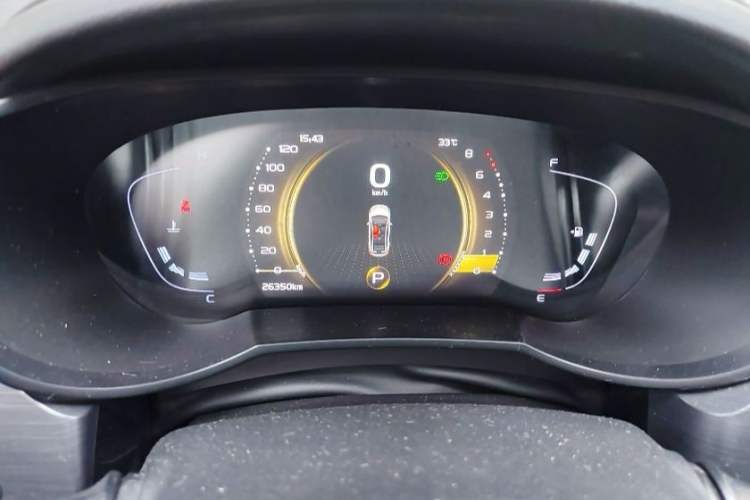 Used Geely Auto Emgrand GS 2020 1.4T CVT Active Odometer Close Up