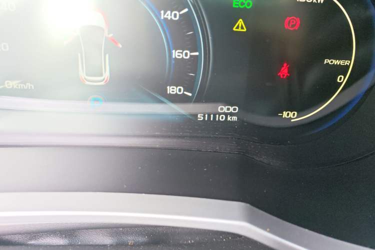 Used Geely Auto Emgrand GSe 2018 Zunshang Model Odometer Close Up