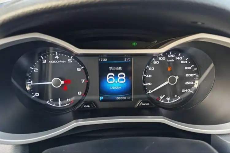 Used Geely Auto Emgrand GSe 2018 ZhenShang Model Odometer Close Up