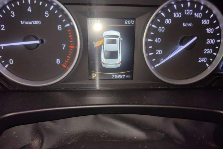 Used Geely Auto Emgrand GT 2017 2.4L Comfort Model Odometer Close Up