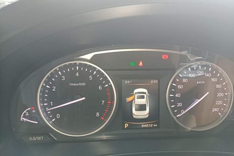 Used Geely Auto Emgrand GT 2017 2.4L Comfort Model Odometer Close Up