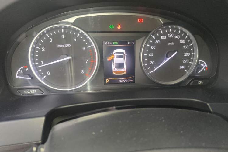 Used Geely Auto Emgrand GT 2017 1.8T Luxury Model Odometer Close Up