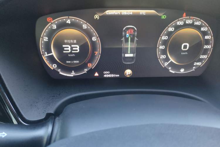 Used Geely Auto Emgrand GT 2018 1.5T MHEV Yaoxiang Edition Odometer Close Up