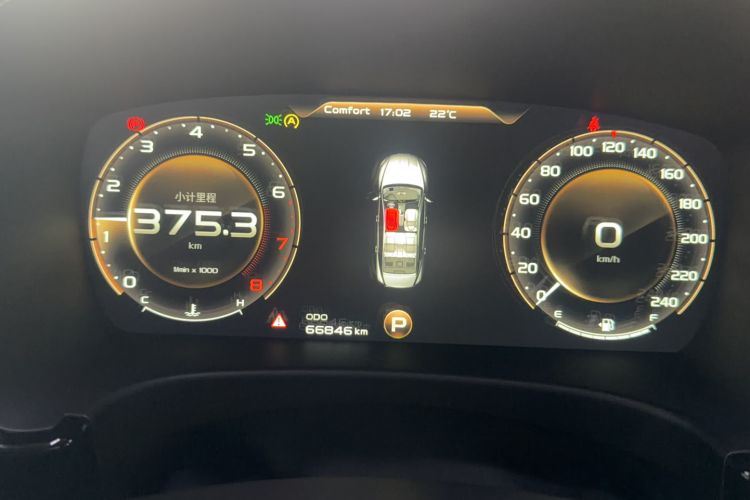 Used Geely Auto Emgrand GT 2018 1.5T MHEV Yaoxiang Edition Odometer Close Up