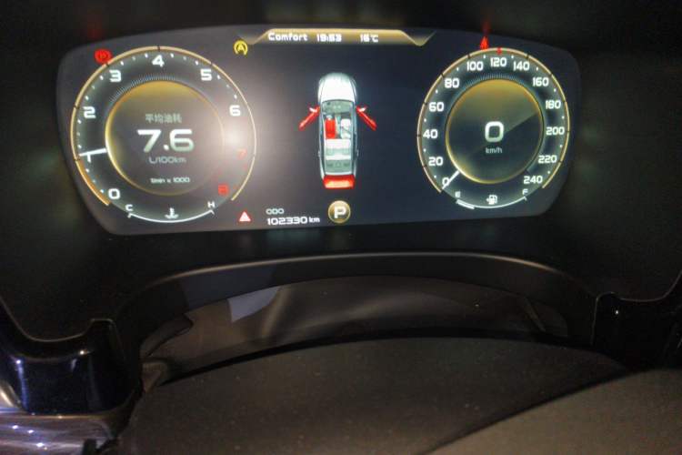 Used Geely Auto Emgrand GT 2018 1.5T MHEV Yaoxiang Edition Odometer Close Up