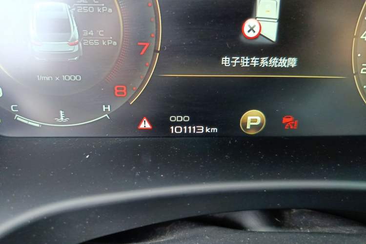 Used Geely Auto Emgrand GT 2018 1.5T MHEV Yaoxiang Edition Odometer Close Up