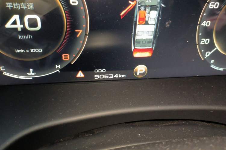 Used Geely Auto Emgrand GT 2018 1.5T MHEV Yaoxiang Edition Odometer Close Up