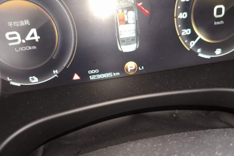 Used Geely Auto Emgrand GT 2018 1.5T MHEV Shining Edition Odometer Close Up