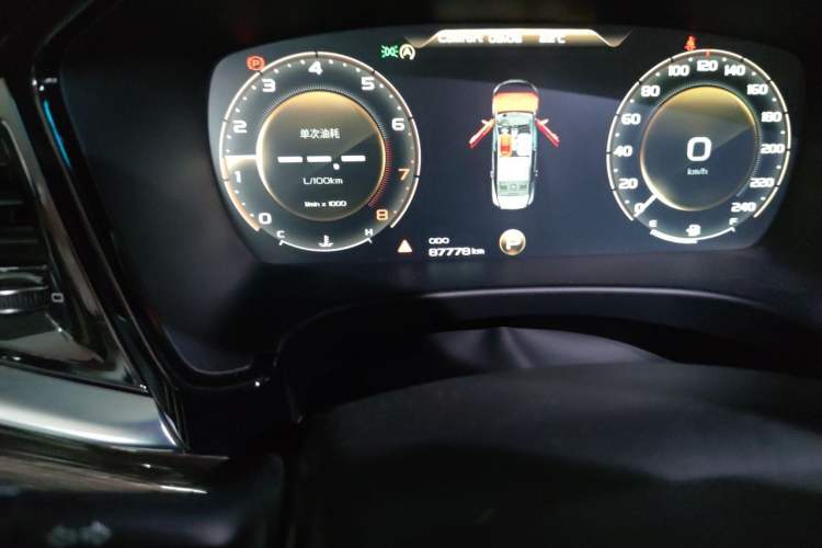 Used Geely Auto Emgrand GT 2018 1.5T MHEV Yaoxiang Edition Odometer Close Up