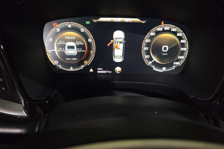Used Geely Auto Emgrand GT 2020 Revised 1.8T Navigation Edition Odometer Close Up