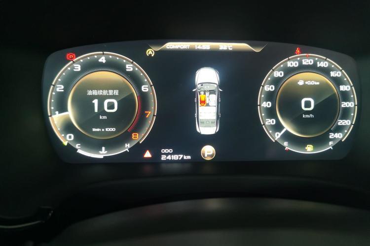 Used Geely Auto Emgrand GT 2020 1.5T MHEV Yaozhi Edition Odometer Close Up