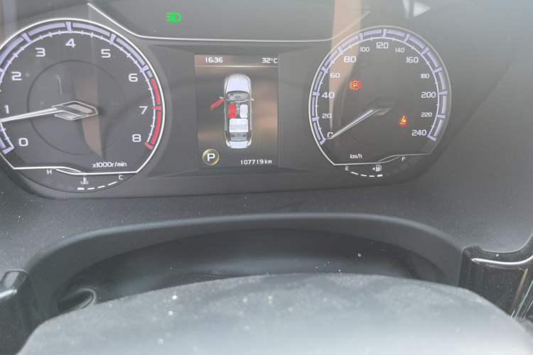Used Geely Auto Emgrand GT 2020 Revised 1.8T Navigation Edition Odometer Close Up
