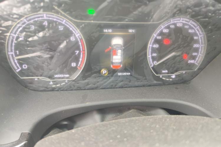 Used Geely Auto Emgrand GT 2020 Revised 1.8T Navigation Edition Odometer Close Up