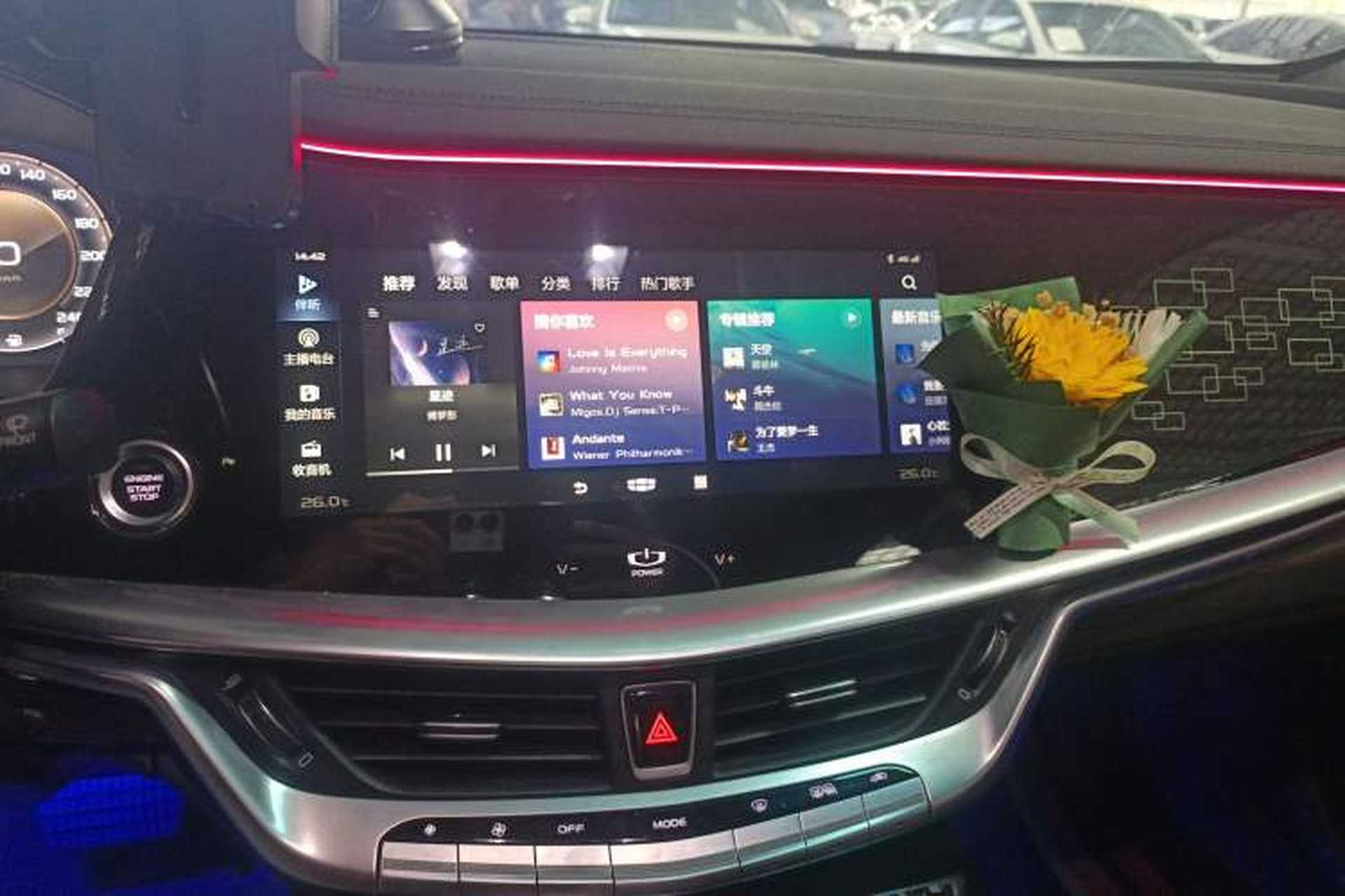 Used Geely Auto Emgrand GT 2021 1.8T Flagship Edition+ Audio And AC Panel