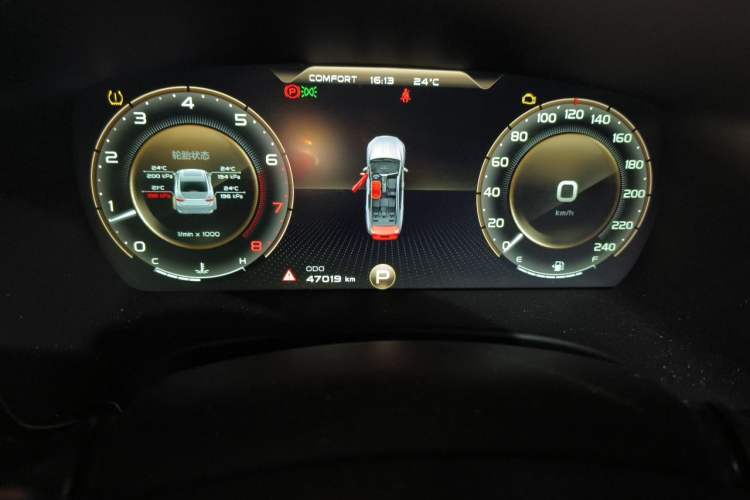 Used Geely Auto Emgrand GT 2021 1.8T Flagship Edition+ Odometer Close Up
