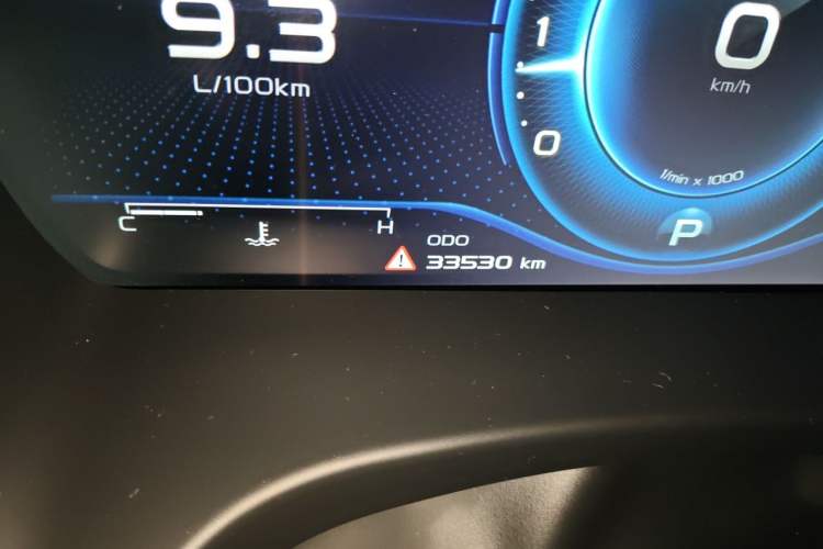 Used Geely Auto Emgrand GT 2021 1.8T National Style Edition Odometer Close Up