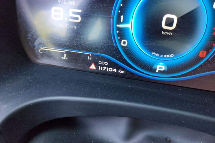 Used Geely Auto Emgrand GT 2021 1.8T Flagship Edition+ Odometer Close Up