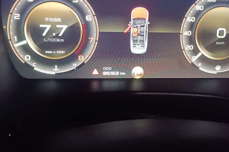 Used Geely Auto Emgrand GT 2021 1.8T Flagship Edition+ Odometer Close Up
